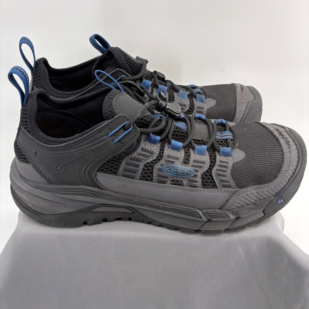 Keen Utility Vista Energy Mens Black Blue Carbon Fiber Toe‎ Work Shoes EH Rated